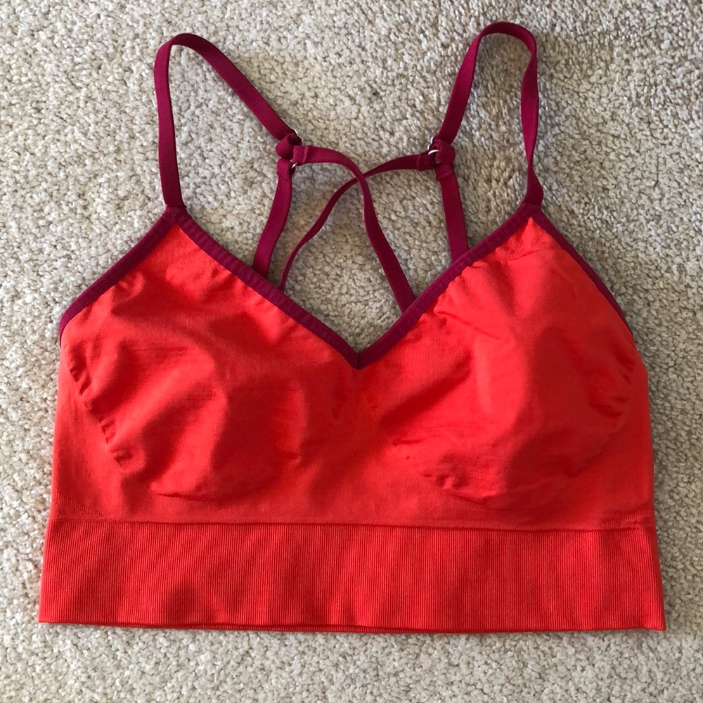 Nike DRI-FIT sports Bra red purple xs